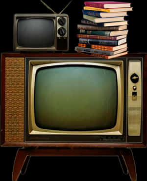 Vintage T Vsand Books Stack PNG image with transparent background
