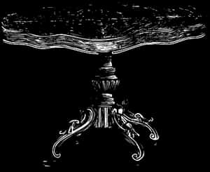 Vintage Table Octopus Illusion PNG image with transparent background