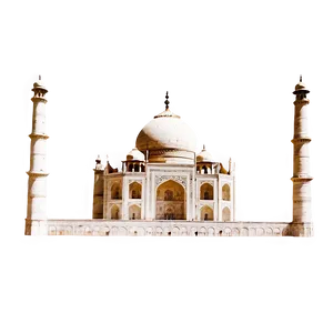 Vintage Taj Mahal Illustration Png 06252024 PNG Image