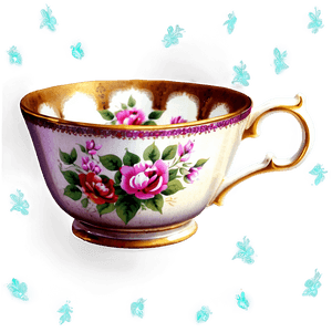Vintage Tea Cup PNG 05242024 PNG image with transparent background