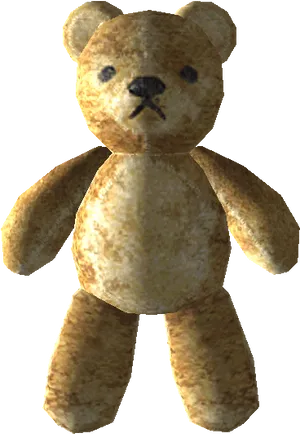 Vintage Teddy Bear Isolated PNG Image