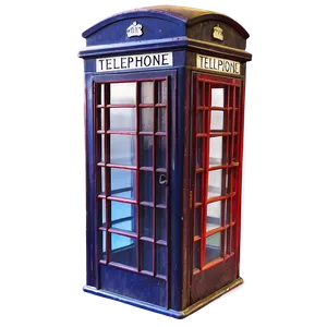 Vintage Telephone Box Png Oig PNG Image