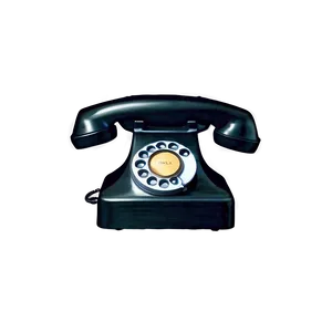 Vintage Telephone On Desk Png 24 PNG Image