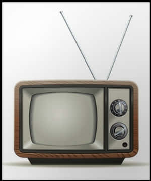 Vintage Television Classic Design PNG image with transparent background