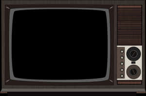 Vintage Television Classic Design PNG image with transparent background