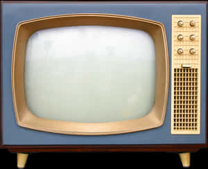 Vintage Television Classic Design PNG image with transparent background