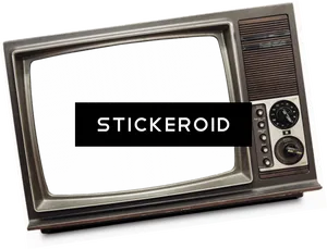 Vintage Television Classic Design PNG Image