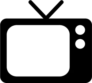 Vintage Television Icon PNG Image