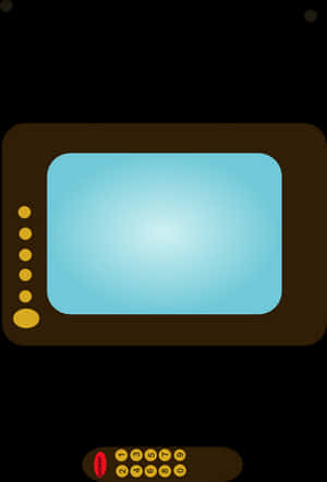 Vintage Television Illustration PNG image with transparent background