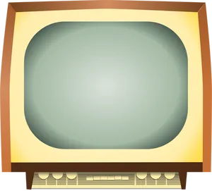 Vintage Television Illustration PNG Image