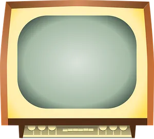 Vintage Television Illustration PNG Image