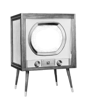 Vintage Television Set Classic Design PNG Image