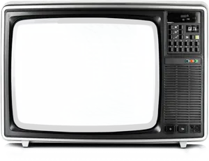 Vintage Television Static Screen PNG Image