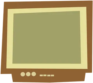 Vintage Television Vector Illustration PNG Image