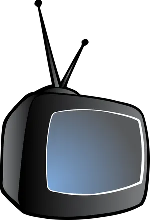 Vintage Television Vector Illustration PNG Image