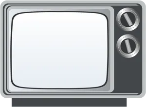 Vintage Television Vector Illustration PNG Image