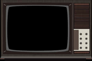 Vintage Television Vector Illustration PNG image with transparent background