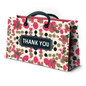 Vintage Thank You Bag Illustration Png Itr PNG Image