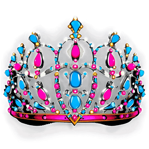 Vintage Tiara Silhouette PNG 05252024 PNG image with transparent background
