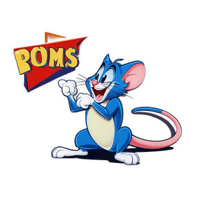 Vintage Tom and Jerry Poster PNG tqq96 PNG image with transparent background