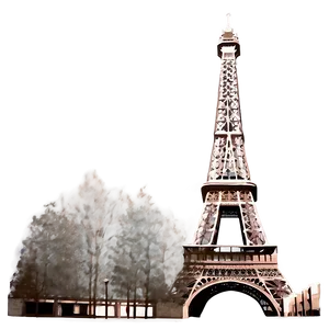 Vintage Torre Eiffel Illustration Png Cwi PNG Image