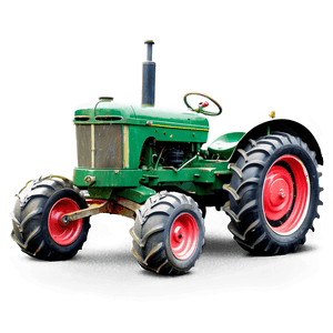 Vintage Tractor on Farm PNG 32 PNG