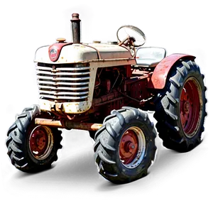 Vintage Tractor On Farm Png Utn68 PNG Image