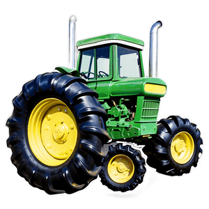 Vintage Tractor on Farm PNG voy PNG