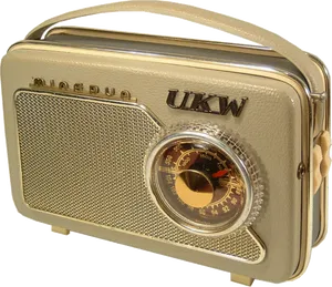 Vintage Transistor Radio PNG Image