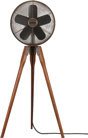 Vintage Tripod Standing Fan PNG Image