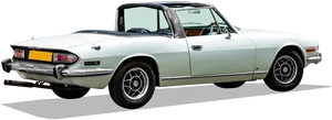 Vintage Triumph Stag Convertible PNG Image