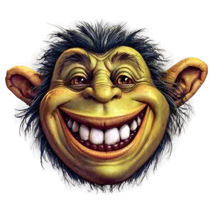 Vintage Troll Faces Artwork Png 06252024 PNG Image