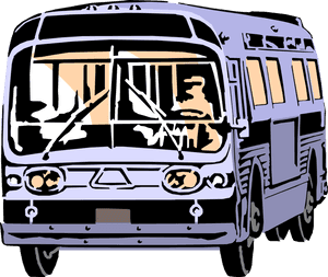 Vector Illustration Of Public Urban Transportation - Public Transit Bus, HD Png Download PNG