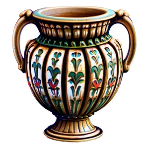 Vintage Urn Design Png Yfg PNG Image