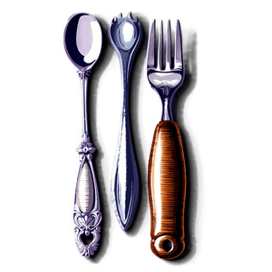 Vintage Utensils Illustration PNG mpk PNG