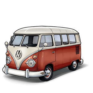 Vintage Van PNG suk PNG with transparent background