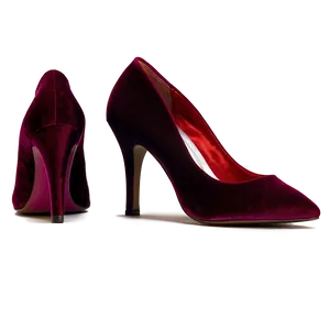 Vintage Velvet Heels Png 06122024 PNG Image