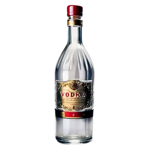 Vintage Vodka Bottle Png Oju79 PNG Image