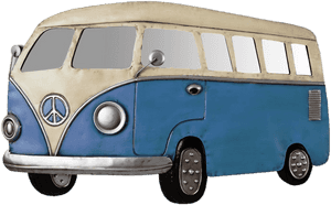 Volkswagen Camper Van Wall Art - Volkswagen Bus Transparent Background, HD Png Download PNG image with transparent background
