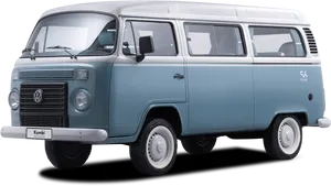 Vintage Volkswagen Kombi Van PNG Image