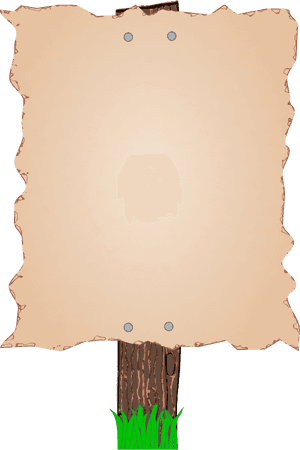 Old Post Clip Arts - Gambar Papan Pengumuman Kartun, HD Png Download PNG image with transparent background
