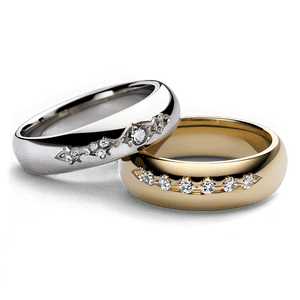 Vintage Wedding Rings PNG 06122024 PNG with transparent background