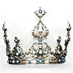 Vintage White Crown Png Kwl PNG Image