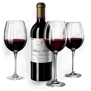 Vintage Wine Glasses Set PNG 56 PNG