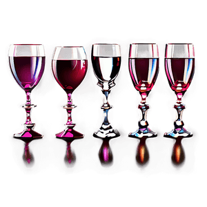 Vintage Wine Glasses Set PNG 93 PNG