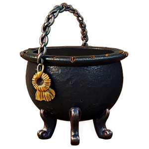 Vintage Witch Cauldron Png 06292024 PNG Image