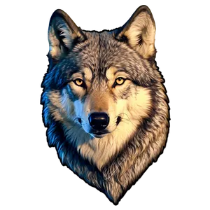 Vintage Wolf Head Tattoo Design Png Gju89 PNG Image