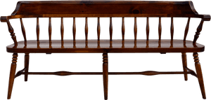 Antique Spindle Back Bench, HD Png Download PNG image with transparent background