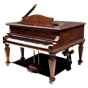 Vintage Wooden Upright Piano Png 06272024 PNG Image