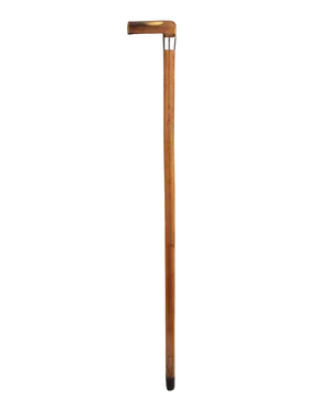 Vintage Wooden Walking Cane PNG Image